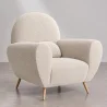 Fauteuil met armleuningen - Bekleed met boucléstof - Belise image 7