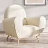 Fauteuil met armleuningen - Gestoffeerd in Bouclé - Belise image 7
