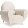 Fauteuil met armleuningen - Gestoffeerd in Bouclé - Belise image 7