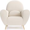 Fauteuil met armleuningen - Gestoffeerd in Bouclé - Belise image 7