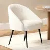 Design Fauteuil - Bekleed met Bouclé Stof - Wasda image 7