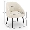Design Fauteuil - Bekleed met Bouclé Stof - Wasda image 7
