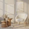 Fauteuil met armleggers - Bekleed met stof Bouclé - Pimba image 7