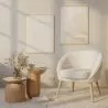 Fauteuil met armleggers - Bekleed met stof Bouclé - Pimba image 7