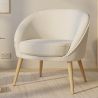 Fauteuil met armleggers - Bekleed met stof Bouclé - Pimba image 7