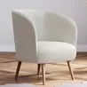 Fauteuil met armleuningen - Bekleed met Bouclé stof - Wesna image 7