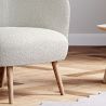 Fauteuil met armleuningen - Bekleed met Bouclé stof - Wesna image 7