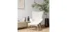 Fauteuil met voetensteun - Gestoffeerd in Bouclé stof - Huda image 7