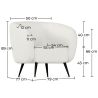Fauteuil met armleggers - Bekleed met Bouclé stof - Nuba image 7
