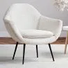 Fauteuil met armleuningen - Bekleed met Bouclé stof - Eila image 7