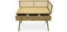 Houten en rotan schrijftafel met laden - Vintage Design - Oka image 7