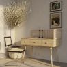 Houten en rotan schrijftafel met laden - Vintage Design - Oka image 7