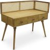 Houten en rotan schrijftafel met laden - Vintage Design - Oka image 7