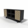 Natuurlijk houten dressoir - Vintage Design - Zwart - Edan image 7