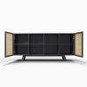 Natuurlijk houten dressoir - Vintage Design - Zwart - Edan image 7