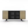 Natuurlijk houten dressoir - Vintage Design - Zwart - Edan image 7