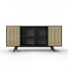 Natuurlijk houten dressoir - Vintage Design - Zwart - Edan image 7