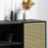 Natuurlijk houten dressoir - Vintage Design - Zwart - Edan image 7