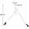 Flexo Plafondlamp - Hanglamp - 2 armen - Pats image 7