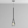 Plafondlamp - Hanglamp - Leer en Glas - Bim image 7