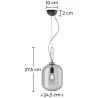 Kristallen Plafondlamp - Design Hanglamp - Grau image 7