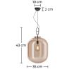 Kristallen Plafondlamp - Design Hanglamp - Medium - Grau image 7
