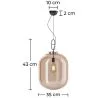 Kristallen Plafondlamp - Design Hanglamp - Medium - Grau image 7