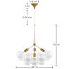 Plafondlamp Kristallen Bollen - Design Hanglamp - 12 Bollen - Glaub image 7