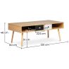 Houten salontafel - Scandinavisch design - Miua image 7
