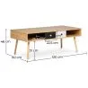 Houten salontafel - Scandinavisch design - Miua image 7