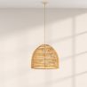 Rotan plafondlamp - Hanglamp Design Boho Bali - 60cm - Hoa image 7