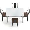 Pack Mesa de Comedor y 4 Sillas de Comedor Diseño Industrial - New Edition- Bistrot Stylix image 7