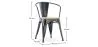 Pack Mesa de Comedor y 4 Sillas de Comedor con Reposabrazos Diseño Industrial - New Edition- Bistrot Stylix image 7