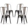 Set van 4 eetkamerstoelen - industrieel ontwerp - nieuwe editie - Stylix image 7
