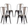 Set van 4 eetkamerstoelen - industrieel ontwerp - nieuwe editie - Stylix image 7