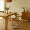 Eetkamerstoel met armleuningen - Vintage design - Hout en rotan - Bruna image 7