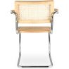 Eetkamerstoel met armleuningen - Vintage design - Hout en rotan - Bruna image 7