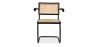 Eetkamerstoel met armleuningen - Vintage - Hout en rotan - Bastral image 7
