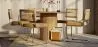 Eetkamerstoel - Bekleed met fluweel - Hout en rotan - Martha image 7