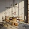 Eetkamerstoel - Bekleed met fluweel - Hout en rotan - Martha image 7