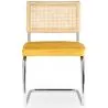 Eetkamerstoel - Bekleed met fluweel - Hout en rotan - Martha image 7