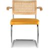 Eetkamerstoel met armleuningen - Bekleed met fluweel - Hout & Rotan - Martha image 7