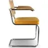 Eetkamerstoel met armleuningen - Bekleed met fluweel - Hout & Rotan - Martha image 7