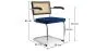 Houten Eetkamerstoel met Armleuningen - Fluwelen Bekleding - Hout & Rotan - Hyre image 7