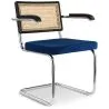 Houten Eetkamerstoel met Armleuningen - Fluwelen Bekleding - Hout & Rotan - Hyre image 7