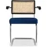 Houten Eetkamerstoel met Armleuningen - Fluwelen Bekleding - Hout & Rotan - Hyre image 7