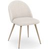 Eetkamerstoel - Bekleed met Bouclé stof - Scandinavisch design - Evelyne image 7