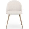 Eetkamerstoel - Bekleed met Bouclé stof - Scandinavisch design - Evelyne image 7