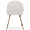 Eetkamerstoel - Bekleed met Bouclé stof - Scandinavisch design - Evelyne image 7