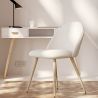 Eetkamerstoel - Bekleed met Bouclé stof - Scandinavisch design - Evelyne image 7